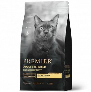Premier для кошек Sterilised для для кастрированных и стерилизованных Индейка 400гр