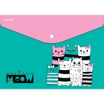 Папка конверт с кнопкой А4 &quot;deVente Who said Meow&quot; 150мкм 1/12 арт. 3071891