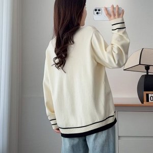 Кофта женская с воротником PLUS SIZE
