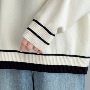 Кофта женская с воротником PLUS SIZE