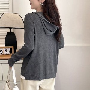 Кофта женская с капюшоном PLUS SIZE