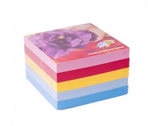 Блок для записей Spectra Colour 85*85*53 (5 цв*100л) Rainbow №296 (1/60) арт. 296-бл