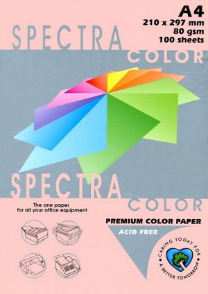 Бумага Spectra Colour A4 500л/пач 80 гр Light Rose №140 (1/5) арт. 140 (1/5)