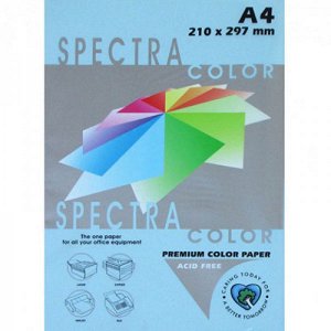 Бумага Spectra Colour A4 500л/пач 80 гр Light Blue №180 (1/5) арт. 180 (1/5)