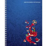 Тетрадь 96 л А5 клетка &quot;Хатбер ФИФА Синий&quot; гребень 1/4 арт. 96Т5В1гр