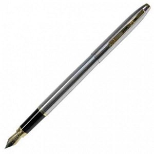 Ручка подар перьевая "Luxor Cosmic " 0,8мм синяя, корпус хром 1/10 арт. 8145