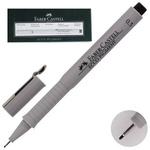 Ручка капиллярная "Faber-Castell Ecco Pigment" 0,3мм 1/10 арт. 166399