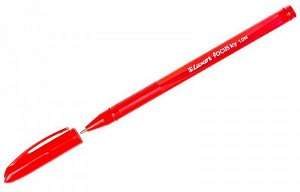 Ручка шарик "Luxor Focus Icy" 1.0 мм красная 1/50 арт. 1763