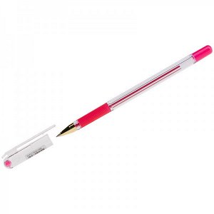 Ручка шарик "MC Gold" розовая 0,5 мм (штрих код) (12/144/1728) арт. BMC-10