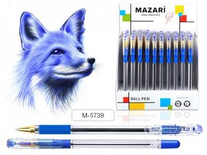 Ручка шарик "Mazari Gold" 0.5 мм синяя 1/24/432 арт. M-5739