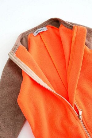 Комбинезон-поддева детский Colour block оранжевый неон