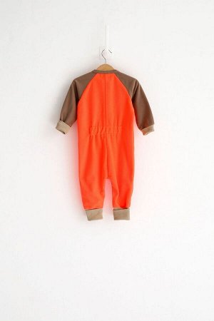 Комбинезон-поддева детский Colour block оранжевый неон