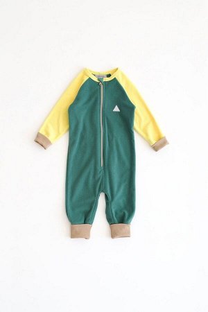 Комбинезон-поддева детский Colour block васаби