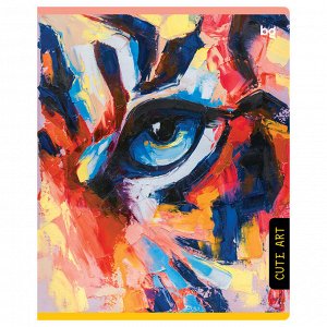 Тетрадь 80л., А5, клетка BG ""Cute art""