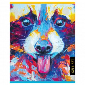 Тетрадь 80л., А5, клетка BG ""Cute art""