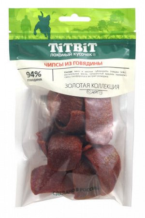 Лакомство д/соб. Чипсы из говядины Золотая коллекция 60гр 22559