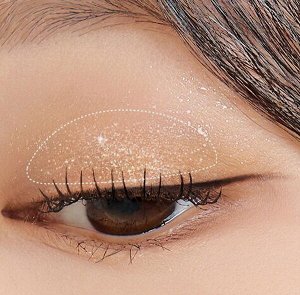 Блестящие тени-карандаш для век Black Rouge Drop Eyes Stick Glitz #D03 Fairy Glitz, 0.7г