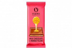 «O'Zera», молочный шоколад Milk & Mango filling с желейной начинкой из манго, 24 г (упаковка 30 шт)