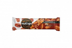 «Nut&Go», батончик с миндалём, пеканом, карамелью, морской солью, 36 г (упаковка 18 шт)