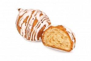 Печенье «Заварные пышечки» в белой глазури, заварное (коробка 2 кг)