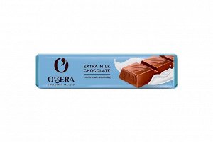 «O'Zera», шоколад молочный Extra milk, 45 г (упаковка 30 шт)