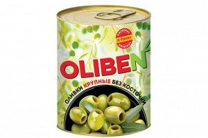 «OLIBEN», оливки крупные без косточки, 290 мл
