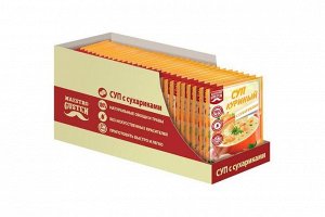 Яшкино «Maestro Gusten», суп моментального приготовления куриный с сухариками, 16 г