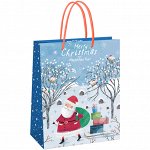 Пакет подарочный 26*32*12см MESHU &quot;&quot;Christmas&quot;&quot;,  матовая ламинация