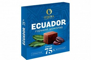 «O'Zera», шоколад Ecuador, содержание какао 75%, 90 г