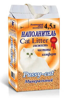 Наполнитель Pussy-cat МИНЕРАЛЬНЫЙ 4,5л.*3 10813