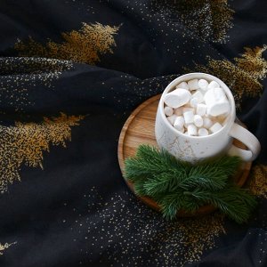 Постельное бельё "Этель" 2 сп Golden Christmas 175х215 см, 200х220 см, 70х70 см - 2 шт, бязь