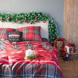Постельное бельё "Этель" евро Scottish holidays 200х217 см,220х240 см,70х70 см -2 шт,бязь 125 г/м2