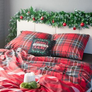 Постельное бельё "Этель" евро Scottish holidays 200х217 см,220х240 см,70х70 см -2 шт,бязь 125 г/м2