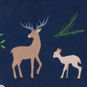 Постельное белье новогоднее "Этель" 1.5 сп Winter animals 143*215 см, 150*214 см, 70*70 см - 2 штуки