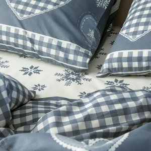 Постельное бельё "Этель" Евро Scandi 200х217 см, 220х240 см, 70х70 см - 2 штуки