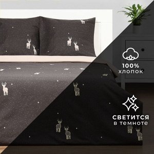 Постельное бельё "Этель" Евро Magic night 200х217 см, 220х240 см, 70х70 см - 2 шт, бязь
