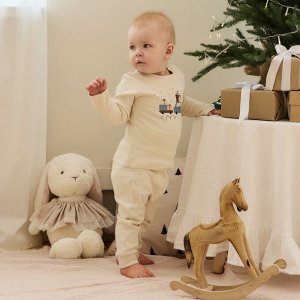 Костюм (штанишки и кофточка) Крошка Я "Новогодние игрушки".