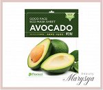 Pascucci Маска для лица тканевая увлажняющая с экстрактом авокадо Mask Sheet Good Face Eco Avocado, 23 мл