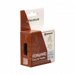 Леска NISUS FORWARD Carp &amp; Feeder, диаметр 0.286 мм, тест 6.45 кг, 150 м, коричневая