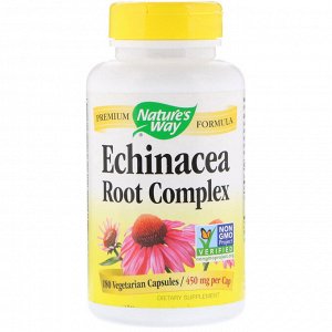 Nature&#x27 - s Way, Echinacea Root Complex, 450 mg, 180 Vegetarian Capsules