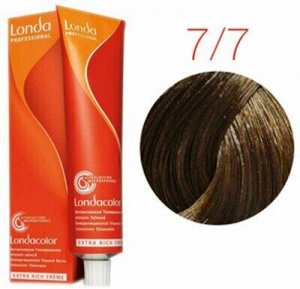 Лонда Краска для волос интенсивное ТОНИРОВАНИЕ 7/7 блонд коричневый LONDA Color 60 мл