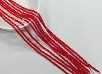 Бусины Шпинели, 2 мм, диаметр отверстия 0,8 мм, красный прозрачный, около 158 шт./низка