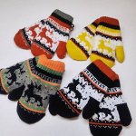 Варежки детские (1-13 лет)