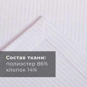 Скатерть Этель Lines, 150x220 +/-3 см, белая, плотность 192 г/м², хл с ВГМО
