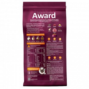 Сухой корм AWARD HYPO для взрослых собак всех пород со свининой с добавлением брусники, груши и розмарина 12 кг
