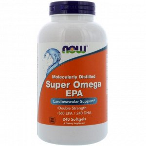 Now Foods, ЭПК Super Omega, очищенная на молекулярном уровне, 240 мягких таблеток