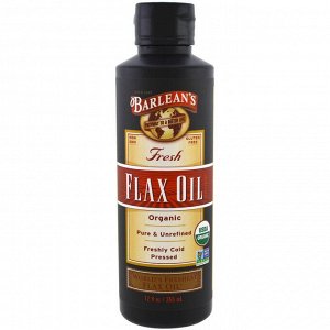 Barlean&#x27 - s, Organic Fresh, Flax Oil, 12 fl oz (355 ml)