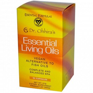 Dr. Ohhira&#x27 - s, Незаменимые живые масла, 60 капсул