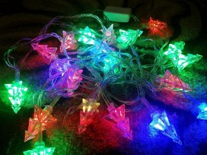 Гирлянда светодиодная новогодняя "Фигуры", 28 ламп