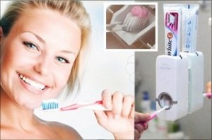 Органайзер-дозатор для пасты и зубных щеток оптом